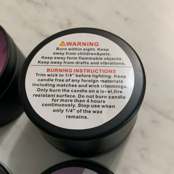 Handmade Soy Wax Candles Set of 2 - Soy Candles burns clean - Picture 5 of 6